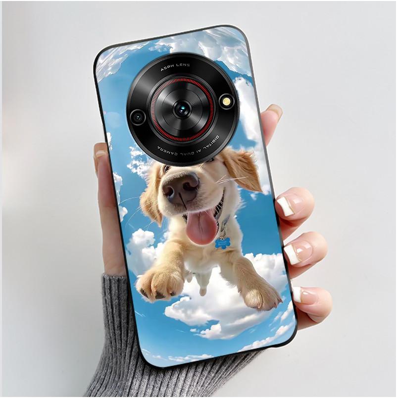 Phone Casing For ZTE Blade A75 5G Z2357N Nubia Focus 5G Case Luxury Dragon Cute Cool Boys Girls Black Soft TPU Back Shell Cover