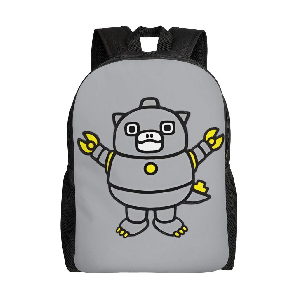 Chibi Monster Raids Again Backpack for Men Women Cool High School Work Daypack Cute Laptop Computer Canvas Bags Outdoor