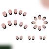 Uña Postiza Almendrada Uña Falsa Brillante Adhesiva Uña Natural Cubierta Completa Uña Falsa Acrílica Adhesiva para Mujeres