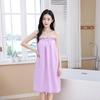 Summer Strapless Quick-Dry Bathrobe for Women - Lightweight, Absorbent Water-Washed Cotton for Home or Salon Use