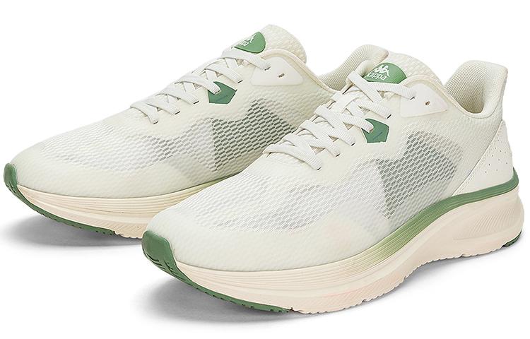 Men's Sneakers Kappa Slip Resistant, Abrasion Resistant, Lightweight Low Top Running Shoes Unisex White Cyan