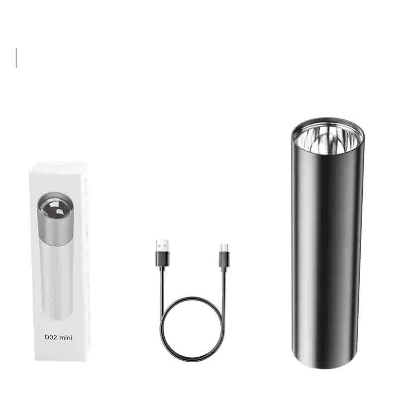 Portable Aluminum Alloy Flashlight Telescopic Zoom Strong Light Cob Work Light Led