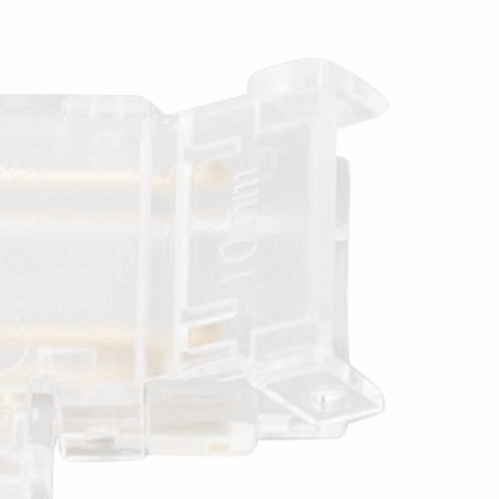 8pcs Transparent COB Connector Solderless L Shaped Connector  For Double Color LED Strips