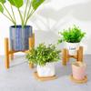 Ahşap Ekici Pot Tepsileri Saksı Rafı Güçlü Serbest Daimi Bonsai Tutucu