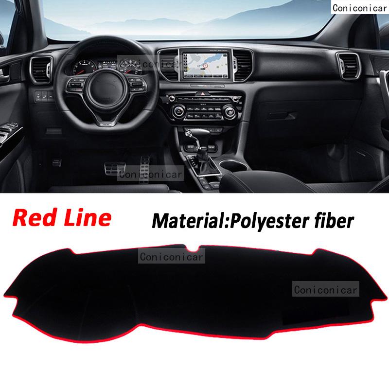 For KIA Sportage 4 2016 2017 2018 2019 2020 Car Dashboard Cover Mat Sun Shade Pad Carpet Mat Anti-UV Accessories Protective MATSSI1
