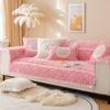 Rose Fleece Sofa Cushion Plush Winter New Thickened  Non-Slip Seat Cushion Four Seasons Universal Leather Sofa Special