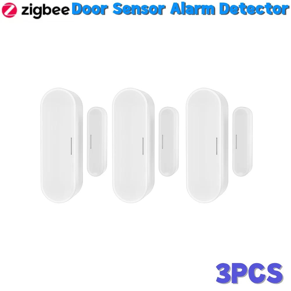 Tuya APP Door Sensor USB Powered ZigBee Window Door Gate Sensor 2.4GHz Wireless Window Door Gate Sensor Detector for Home Office