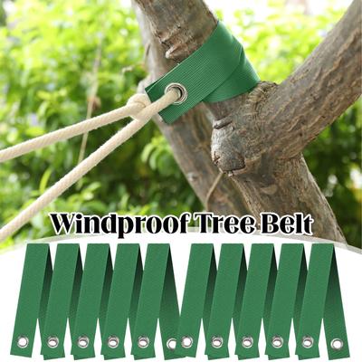 10 Pcs Windproof Tree Belt Anti-Hurricane Nylon Plants Fixed Strap Good Support Newly Planted Branch Belt Yard Accessory