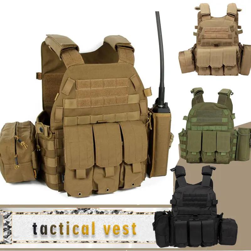 6094 hunting Tactical Vest Body Armor Combat Army CS Gear Security Plate Carrier Airsoft Accessories Wargame Pouch Molle Vest