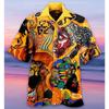 Summer Hawaiian Shirt Flamingo Short Sleeve Funny Men's Clothing Fashion Special Offer High-quality Shirts