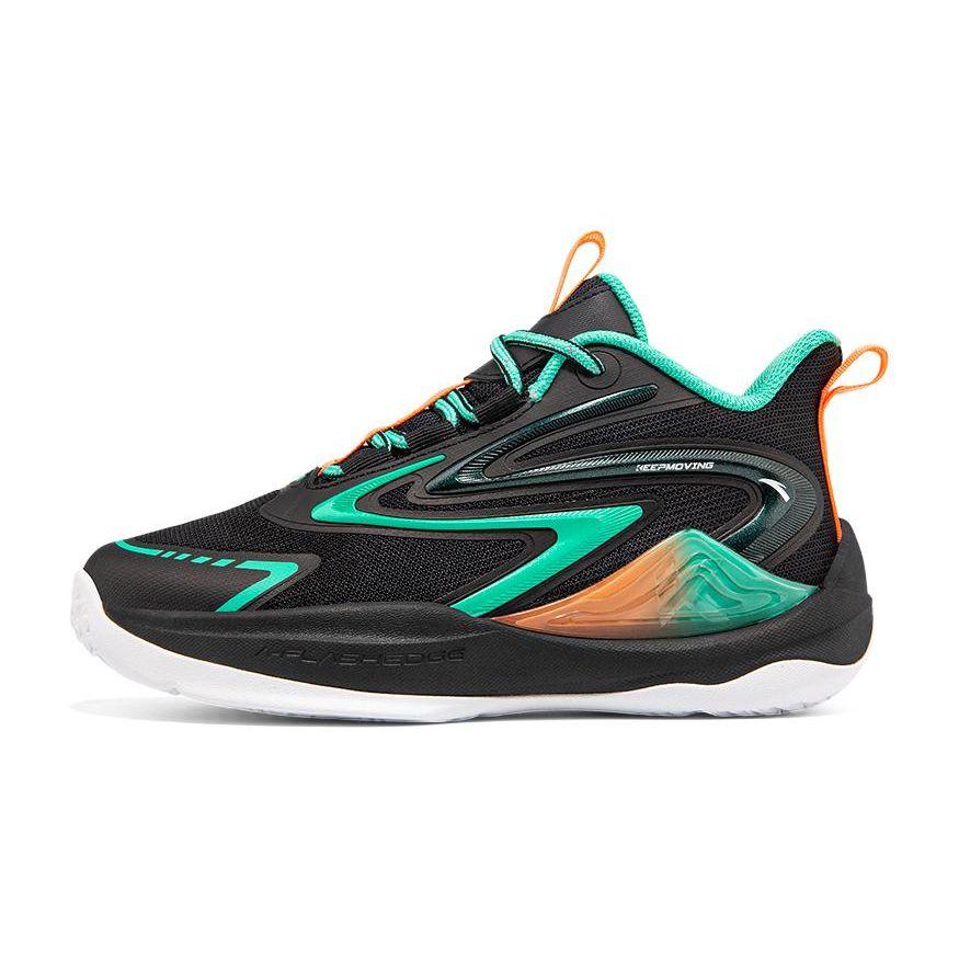 Anta Youth  Cement Nemesis Comfortable Versatile Non-Slip Shock Absorbing Wear-Resistant Mid-Top Kids Basketball Shoes A312331133-4