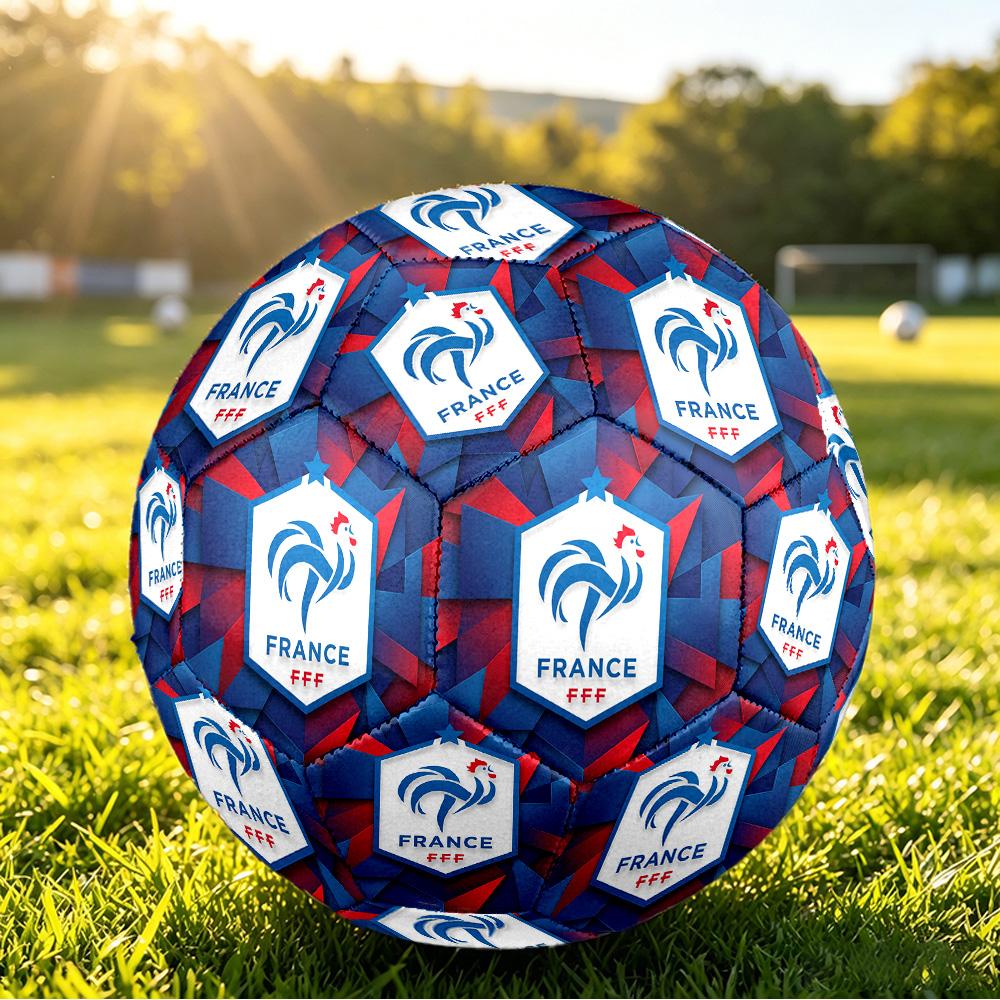 France Football Printed Size 5 Soccer Ball Wear Resistant Standard Adult Training Football Fan Gift for Indoor Outdoor Match Sports