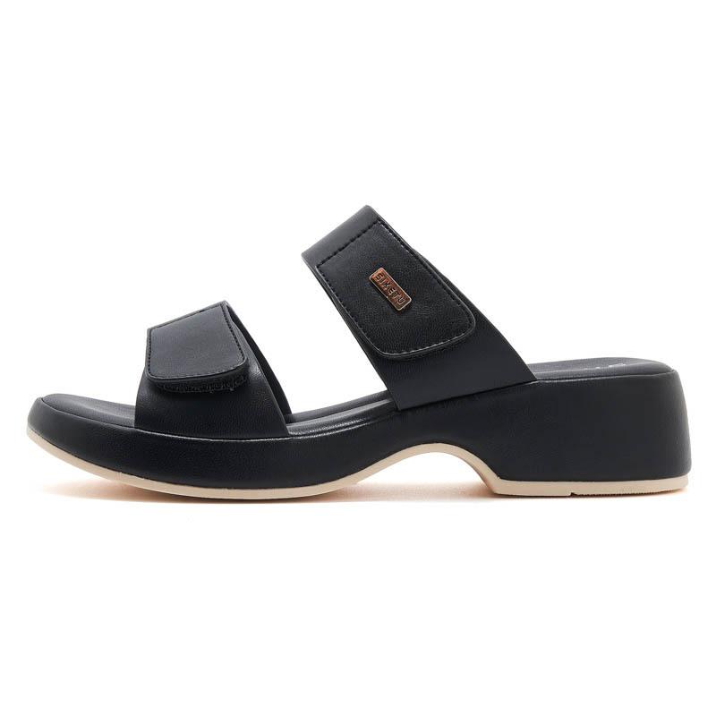 

New Spring And Summer Casual Velcro Non-Slip Beach Wedge Large-Size Slippers Comfortable Breathable And Fashionable Mother Shoes 35