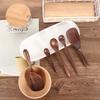 Wooden Honey Long Scoop Stir Coffee Dessert Rice Scoop Soup Spoons Kitchen Supplies Tableware