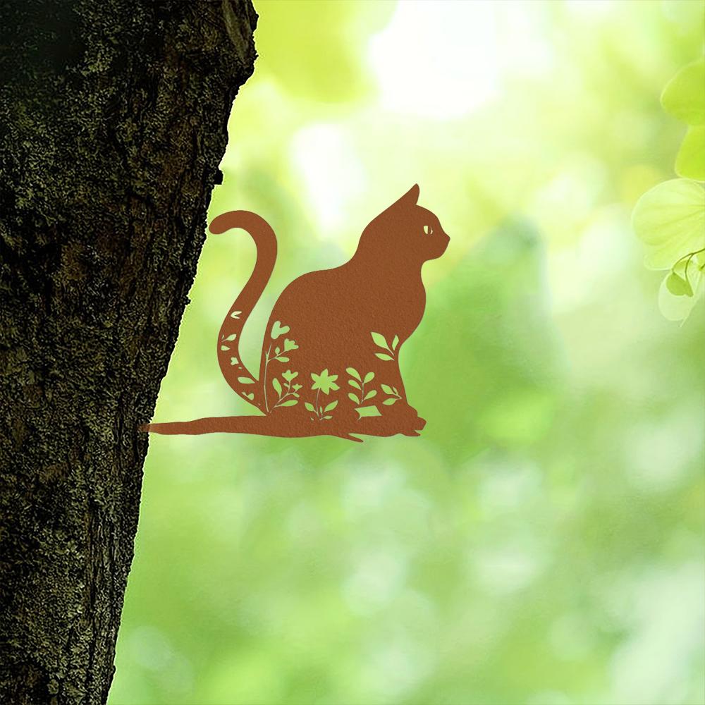 Металлический силуэт кошки — фото 3