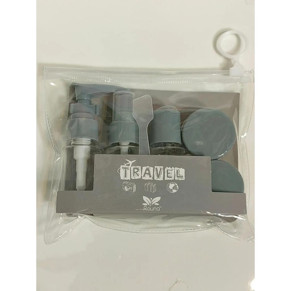 6 ks/sada Cestovní lahvičky Sprejová lahvička Prázdná lahvička na šampon Mini kelímek na pleťový krém Průhledná nádobka Cestovní nezbytnosti