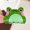 1PC Cute, Cartoon, Frog, Grab Clip, Creative, Ponytail Clip, Acrylic, Shark Clip, Daily, Holiday, Party, Hair Clip