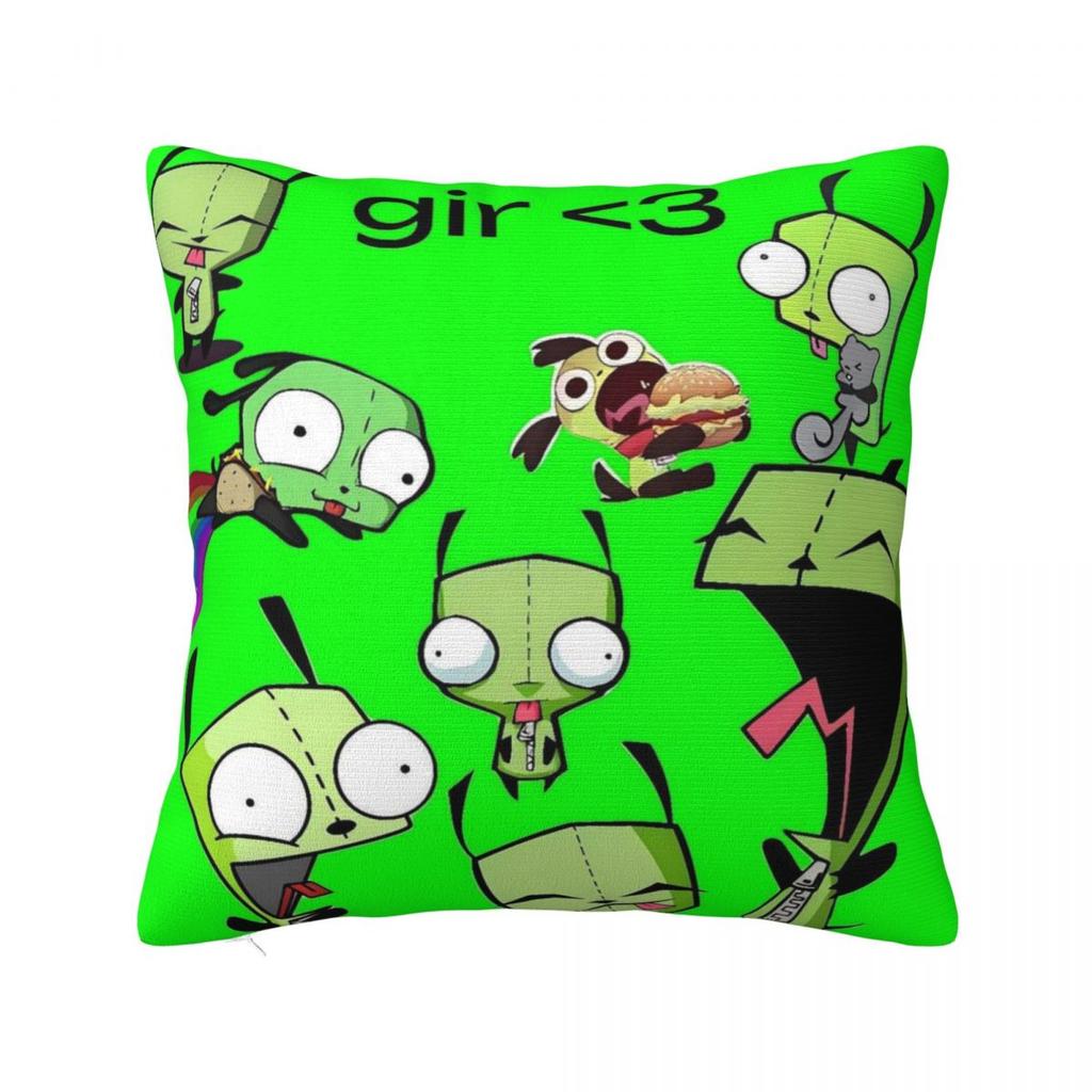 Pillow Cover Invaders Zims Retrro Cartoon Printed Cushion Cover Morden Pillow Case For Sofa Home Decorative Pillowcases
