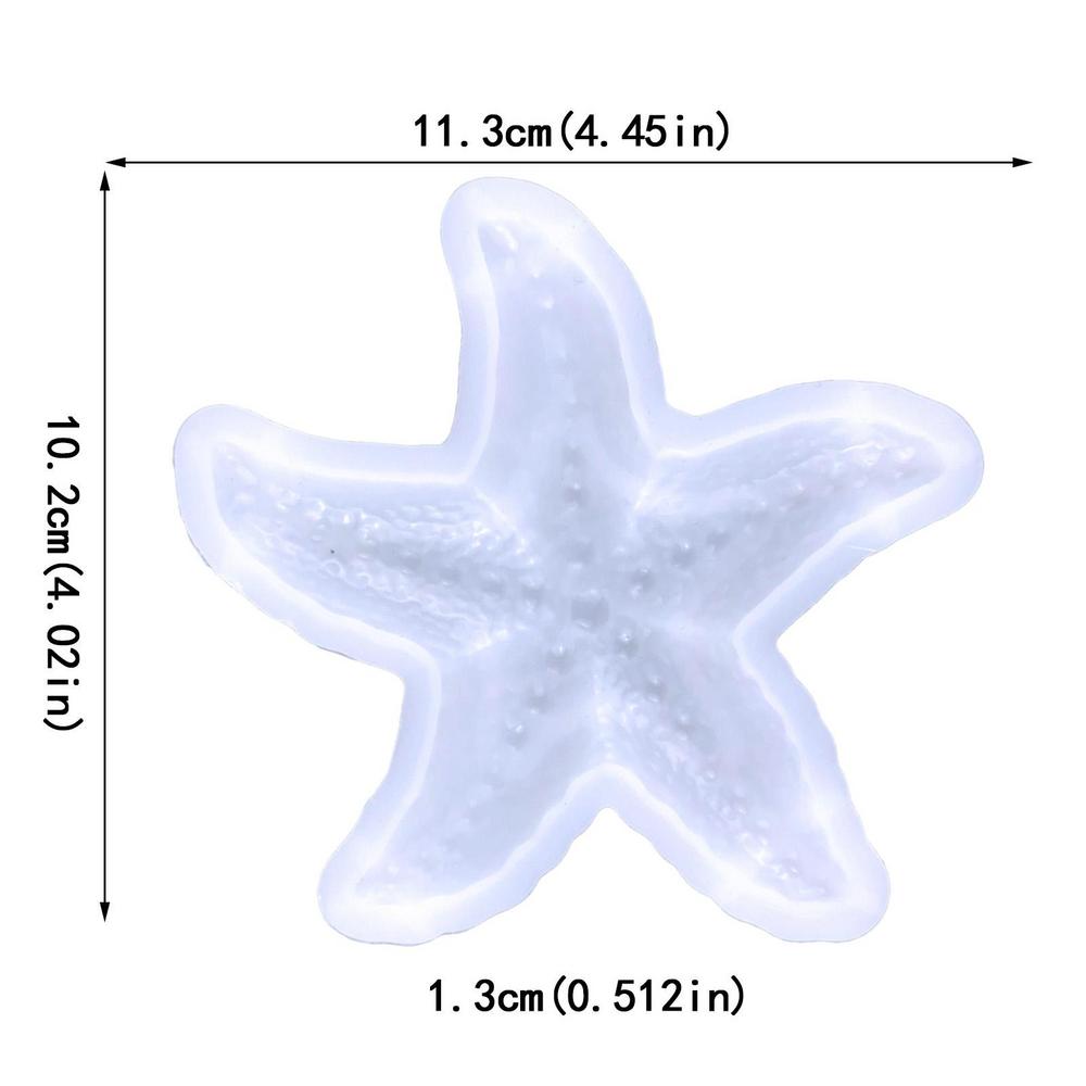 1pcs Starfish Mold Starfish Style Candle Molds Food-Grade Seashell Silicone Molds Cute Gifts for Baking Biscuits Pudding new