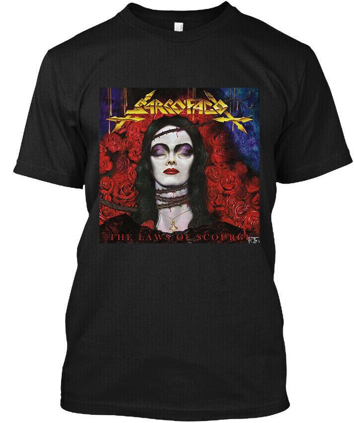 

Sarcófago The Laws of Scourge Brazil Graphic Vintage T-Shirt S-5XL Unisex T-Shirt XL