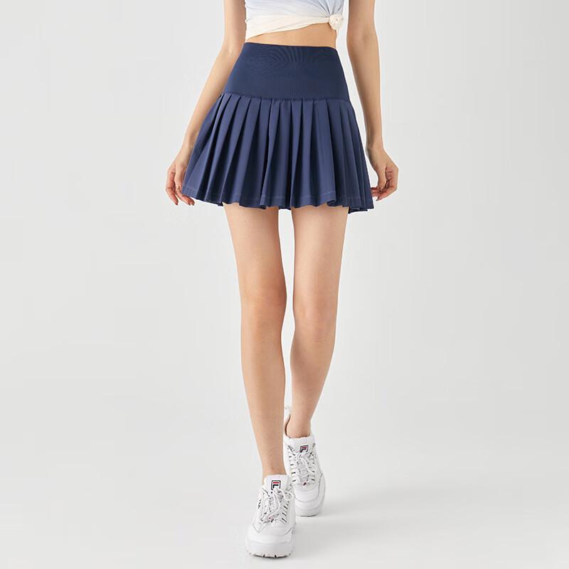 WEZHO Women s Pleated Tennis Skirt with Built-in Shorts