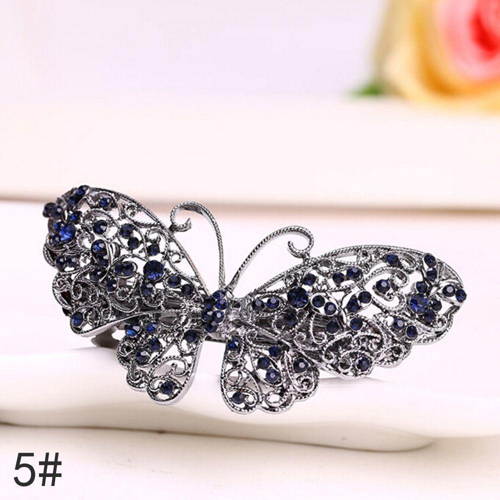 Metal Women Butterfly Hair Clip Flowers Hairpin Rhinestone Bow Knot Barrette Metal Women Butterfly Hair Clip Flowers Hairpin Rhinestone Bow Knot Barrette