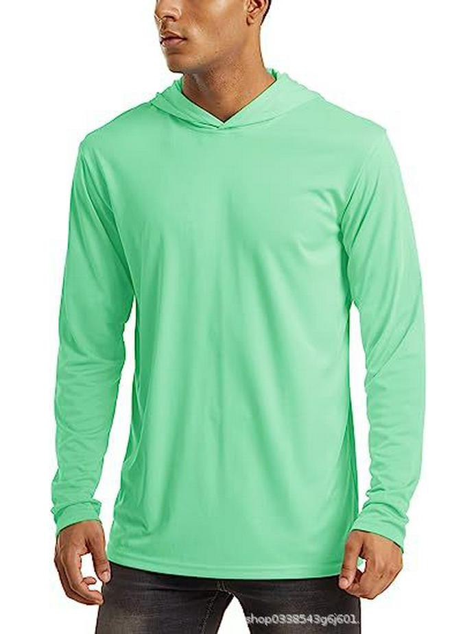 

Мужская худи с длинным рукавом для улицы с защитой от ультрафиолета UPF 50+ и быстрой сушкой Extra Extra Small