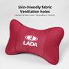 Car Seat Headrest Soft Suede Neck Pillow For Lada Niva 2107 Xray Vesta Priora Granta Kalina Samara Auto Interior Accessories