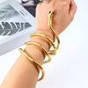 3 Farben 6 mm 90 cm Eisen Flexibel Gedreht Schmuck Biegsam Schlangenkopf Armband Schlangenkette Schlangenform Halskette Punk Schmuck