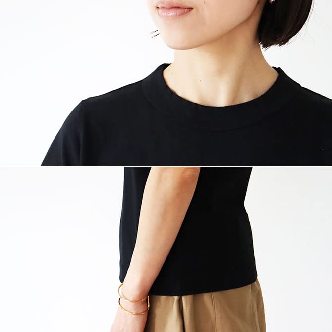 homspun Jersey Short Sleeve 6271 Women's T-Shirt (Black) (Small, Black)