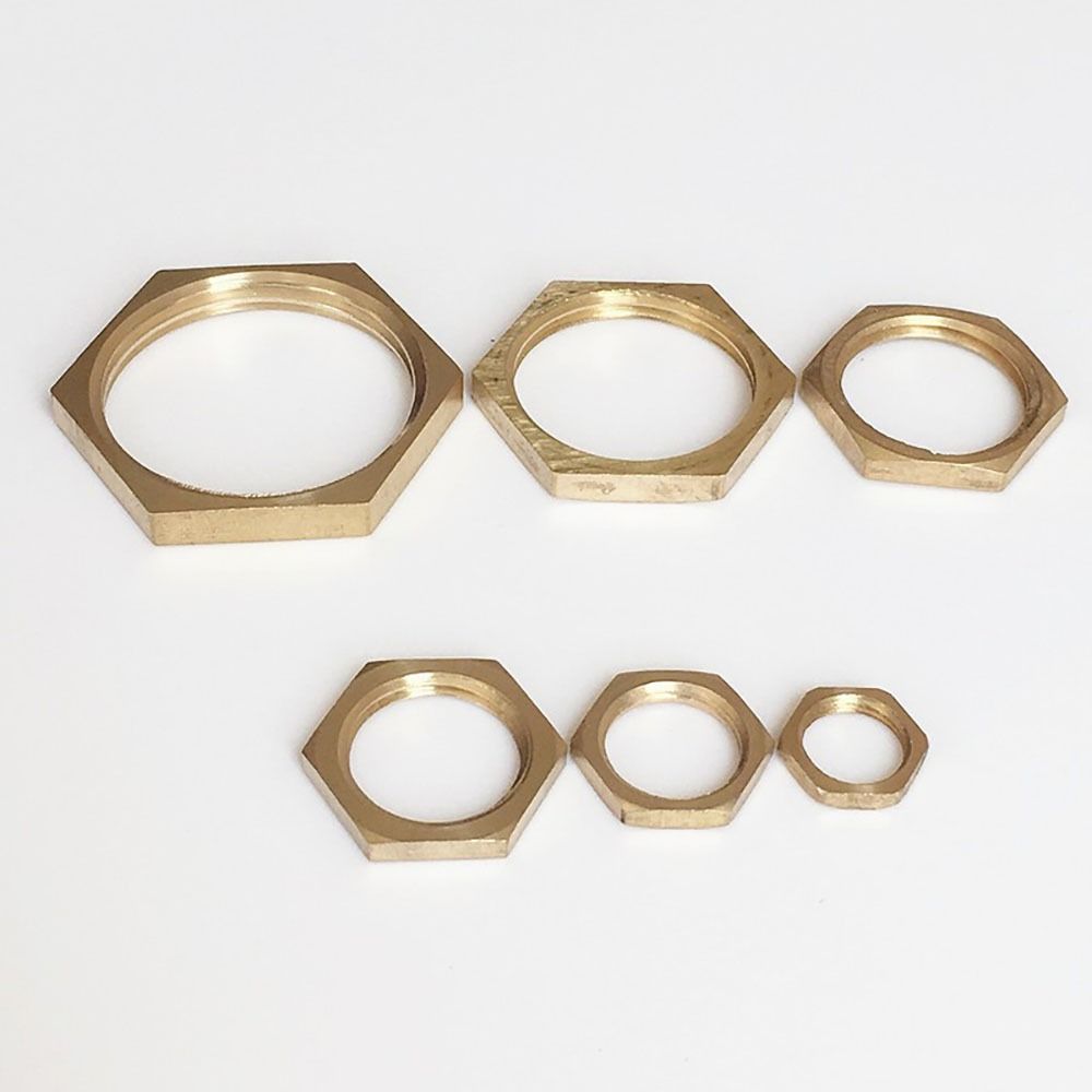10Pcs Brass Flange Nut Water Tank Joint  Plumbing Fastening Accessories