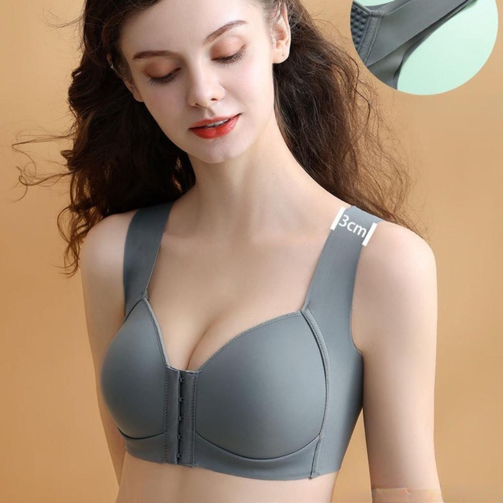Seamless Bra Front Hook Women Push Up Bralette Underwear Wireless Female Lingerie Fashion Letter Pattern Bras