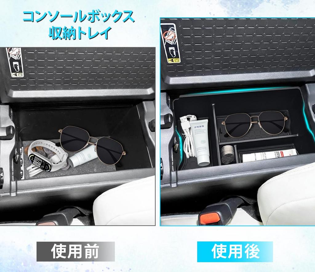 Toyota RAV4 60 Series Drive Only Center Console Tray Interior Mat Center Retaining Space Mat Wireless Charging Silicone Pad (2026) Right-Hand 4-Piece