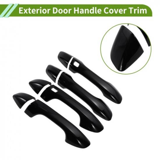 Door Handle Cover Trim for Kia Sportage 17-22 Black ABS 1Set