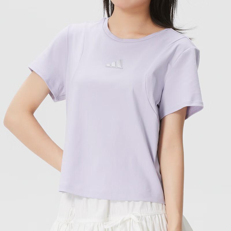 Adidas Round Neck Breathable Pullover Short Sleeve Regular T-Shirt Women Tops KX2758