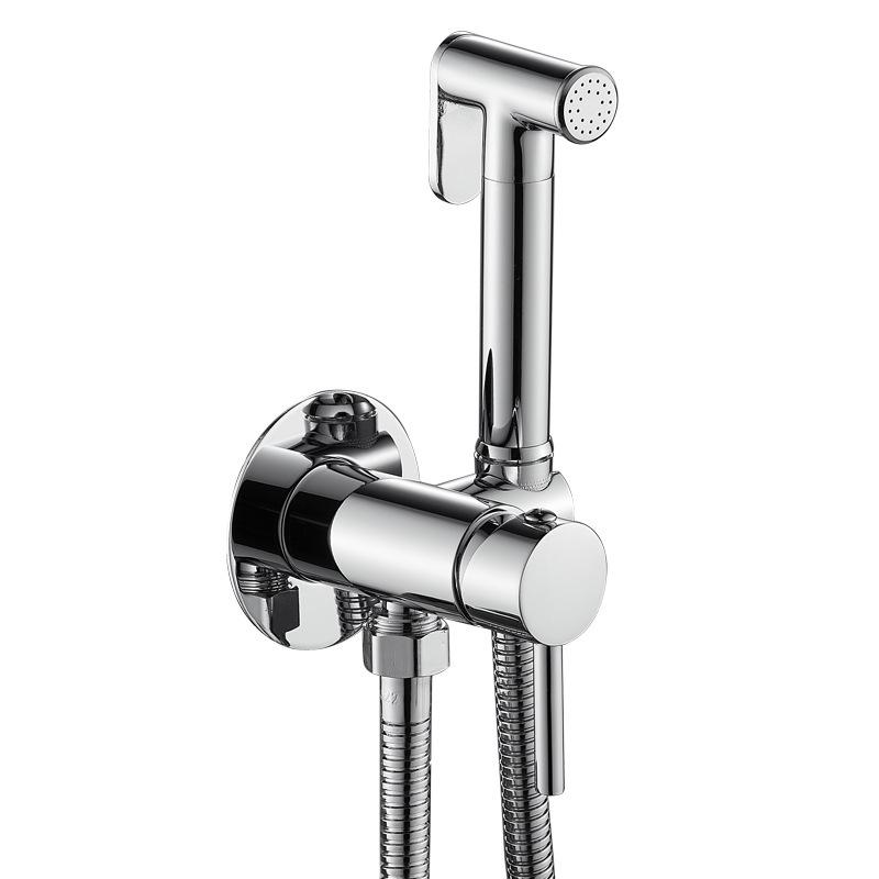 Wall-Mounted Hot & Cold All-Copper Bidet Spray Gun Faucet