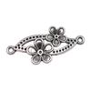 Filigree Diamond Shaped Connectors Ornate Multi Loop Links For Jewelry