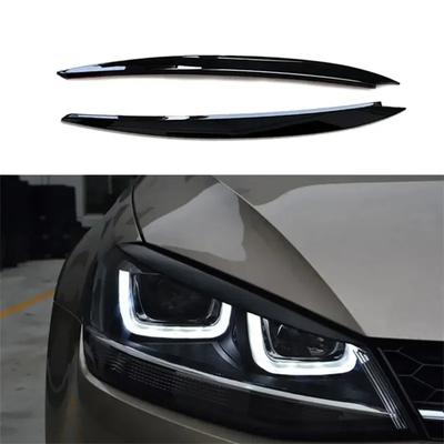 For Volkswagen VW Golf 7 MK7 GTI R Auto Head Light Lamp Eyelids Eyebrow Headlight Decoration Car Styling Trim Accessories