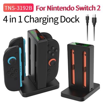 4 In 1 Charging Dock for Nintendo Switch 2 Magnetic Controller Stand Station Left Right Handle Controller Charger For Switch 2