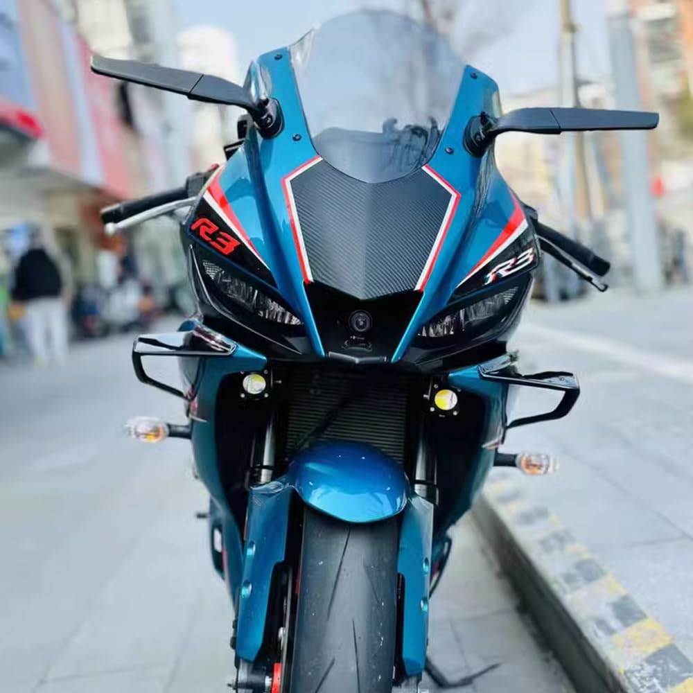 Motorcycle Accessories Fixed Wind Wing Spoiler Fairing Kit Shark Fin Deflector Free Punch Protection Cover for R25 2025 2024 2023 2022 2021 2020 2019