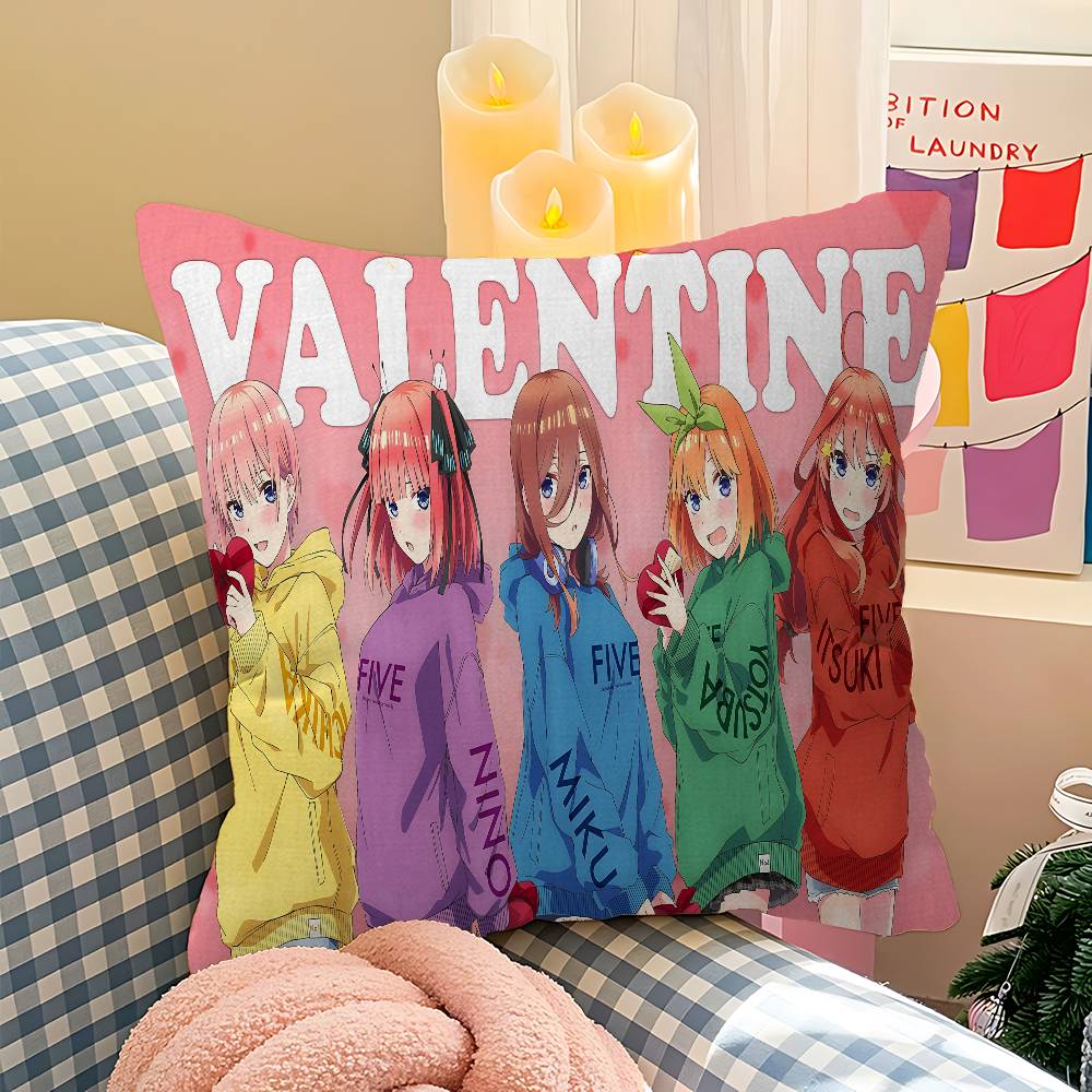 Anime The Q-Quintessential Q-Quintuplets Pillow Anime Pillow Sofa Bed Head Pillow Cover Cushion Cover 45X45 Cm Fashion