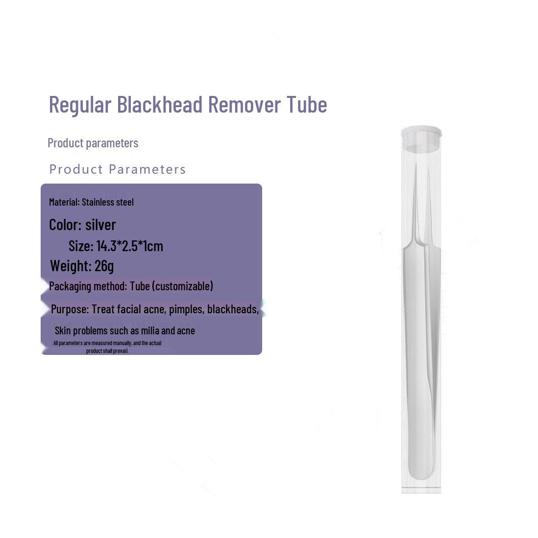 

Пинцет из нержавеющей стали для удаления черных точек для экстракции акне и прыщей - Новый инструмент для красоты.