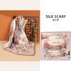 Mulberry Silk Scarf Silk Gusu Yijing 90 Spring French Retro Large Square Scarf Women's Sunscreen Scarf Belt