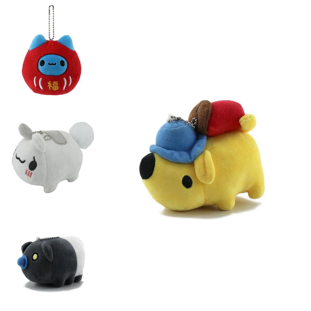 Adorable Cat Insect Plush Keychain Cute Cartoon Wobbly Doll Gift Bag Decoration