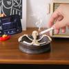 Creative Human Skeleton Resin Ashtray Unique Gothic Home Decoration Halloween Gift Desktop Ornament