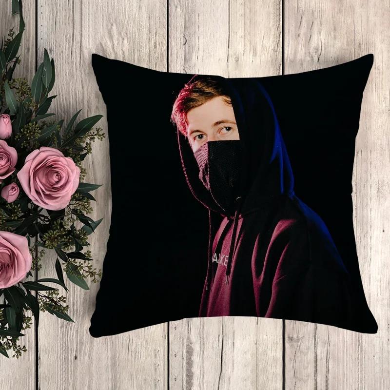 Poszewka na poduszkę Alan Walker Poszewka na poduszkę Luksusowe poduszki Anime Wystrój domu Poduszki dekoracyjne Poszewki dekoracyjne 50x50 Sofa