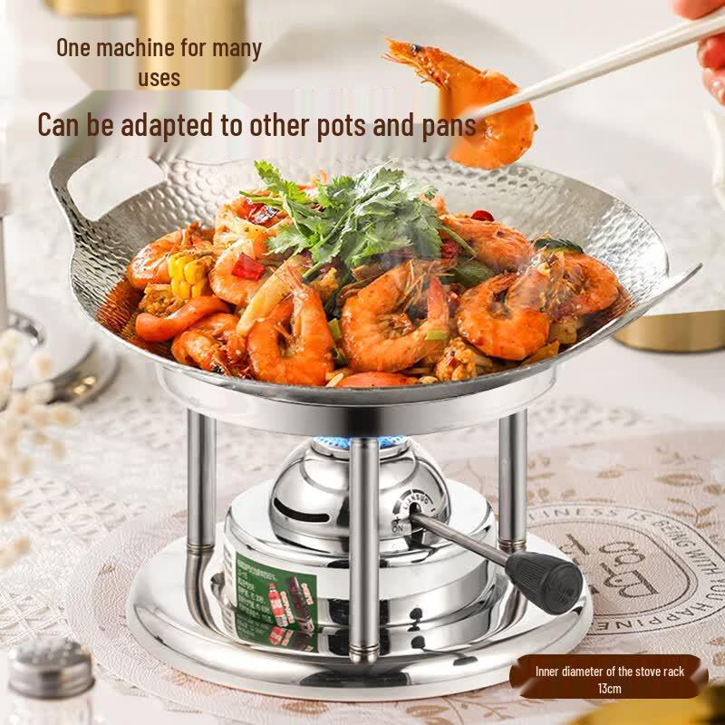 MAXCOOK 304 Stainless Steel Alcohol Mini Hot Pot