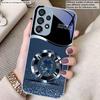 Fioletowy Czterolistny Koniczyna Dla Samsung S8 S9 S10 20 U ltra S21 Pro S22 Plus S23 FE S24 Ultra S25 Edge S25Ultra Szklane Etui na Telefon