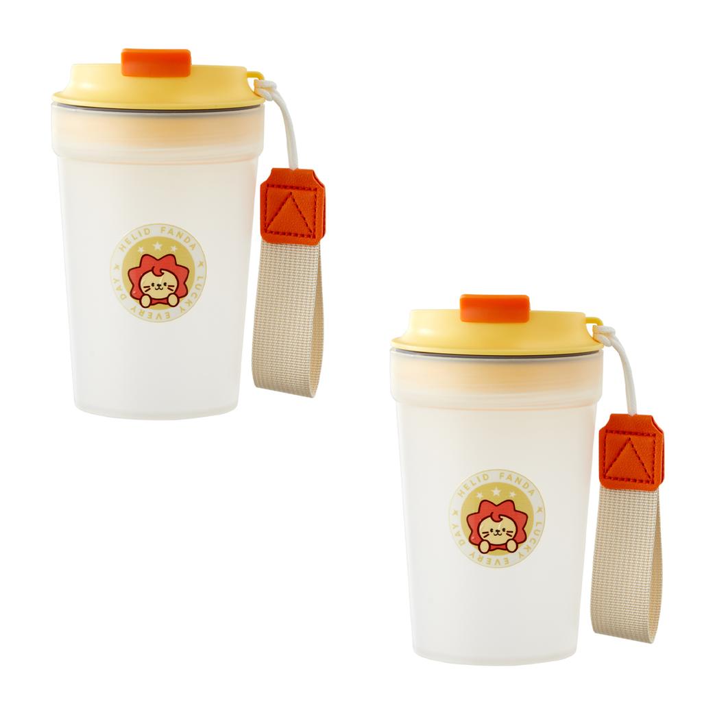Plastic Coffee Cup With Rope,Sports Portable Drinking Bottle Reusable Water Cup Office Workers Coffee Mug Drinkware