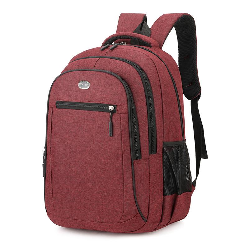 Computer backpack men's backpack business large capacity simple schoolbag junior high school students